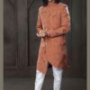 Splendid Rust Colored Designer Sherwani