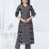Stylish Blue Colored Designer Readymade Kurti Set