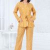 Surreal Mustard Yellow Colored Designer Readymade Co-ord Set