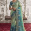 Enticing Multi Colored Designer Saree for Wedding