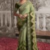 Delightful Multi Colored Designer Saree for Wedding