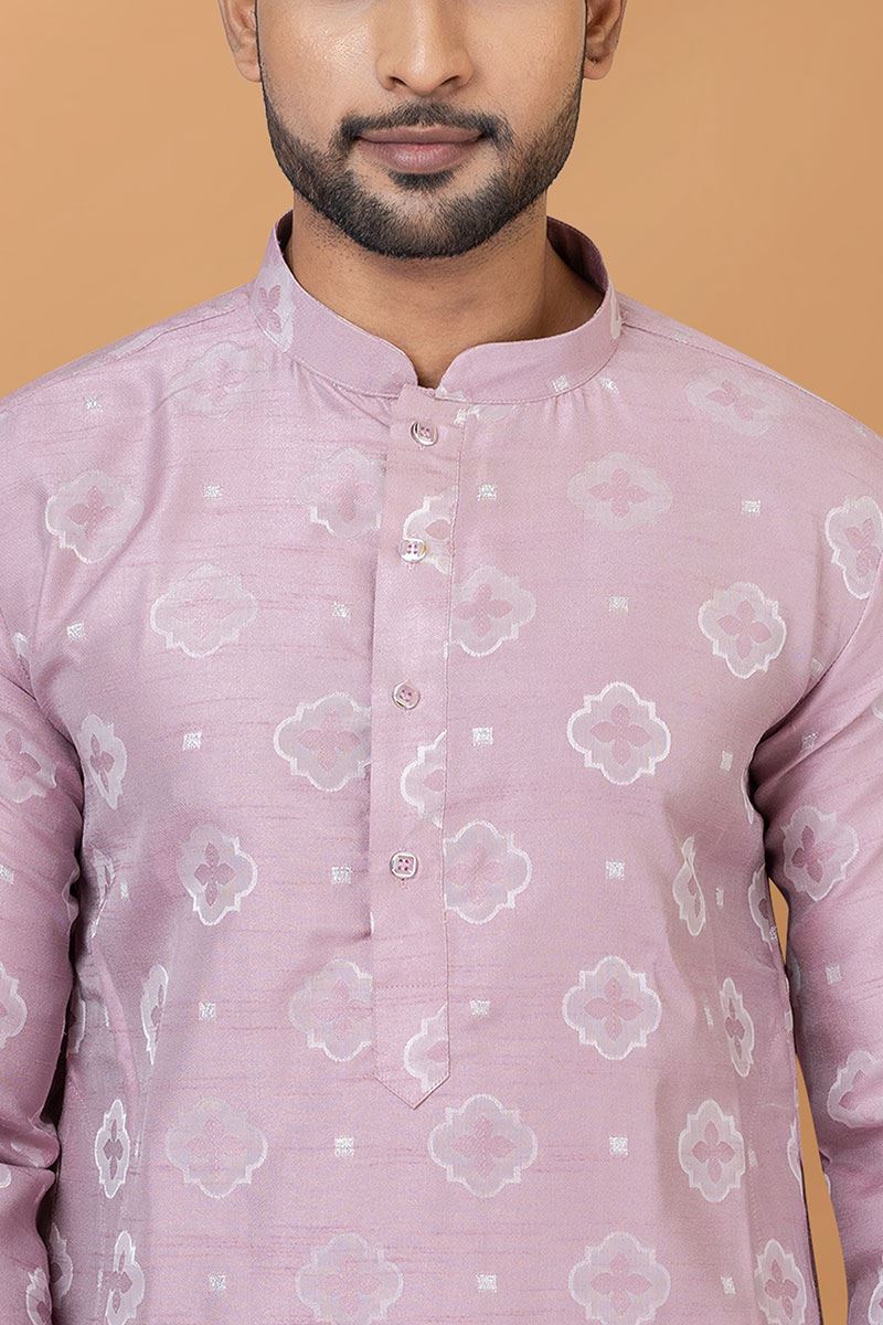 Spectacular Lavender Mens Designer Kurta Set for Sangeet or Engagement