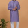 Awesome Purple Mens Designer Kurta and Churidar Set for Sangeet or Wedding
