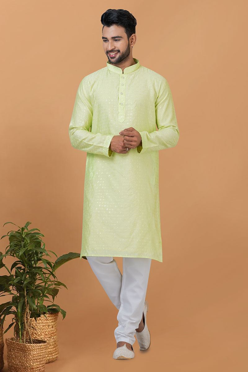 Amazing Mens Designer Kurta and Churidar Set for Wedding or Engagement