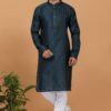 Exquisite Silk Mens Designer Kurta and Churidar Set for Festive or Sangeet
