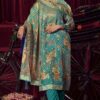 Astounding Turquoise Colored Designer Salwar Suit for Festival and Party (Unstitched suit)