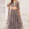 Irresistible Grey Designer Lehenga Choli for Party