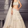 Royal Cream Designer Indo-Western Lehenga Choli for Sangeet and Engagement