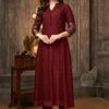 Lovely Maroon Designer Kurti for Party