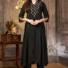 Delightful Black Designer Partywear Kurti