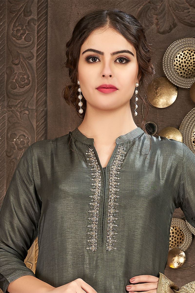Dashing Designer Straight cut Salwar Suit for Party and Festive occasions