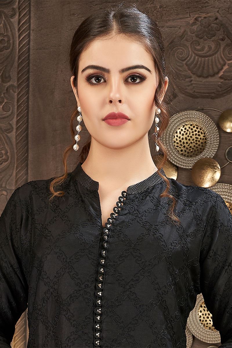 Fashionable Black Designer Co-Ord Suit for Party