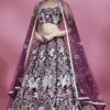 Stunning Burgundy Colored Designer Lehenga Choli