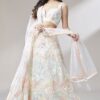 Irresistible Cream Colored Designer Lehenga Choli