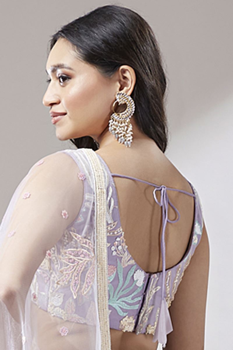 Magnificent Mauve Colored Designer Lehenga Choli