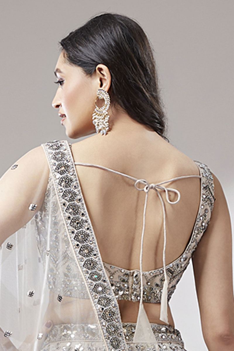 Aesthetic Chikoo Colored Designer Lehenga Choli