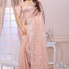 Marvelous Organza Tissue Designer Saree for Engagement and Reception