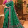 Impressive Kachhi Work Silk Designer Saree for Wedding