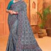 Gorgeous Kachhi Silk Designer Saree for Engagement and Reception