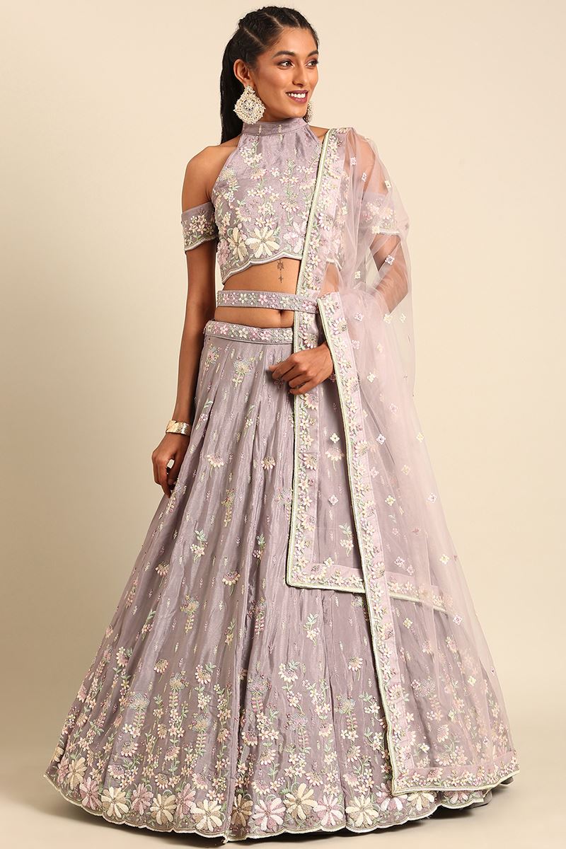 Creative Mauve Colored Designer Lehenga Choli