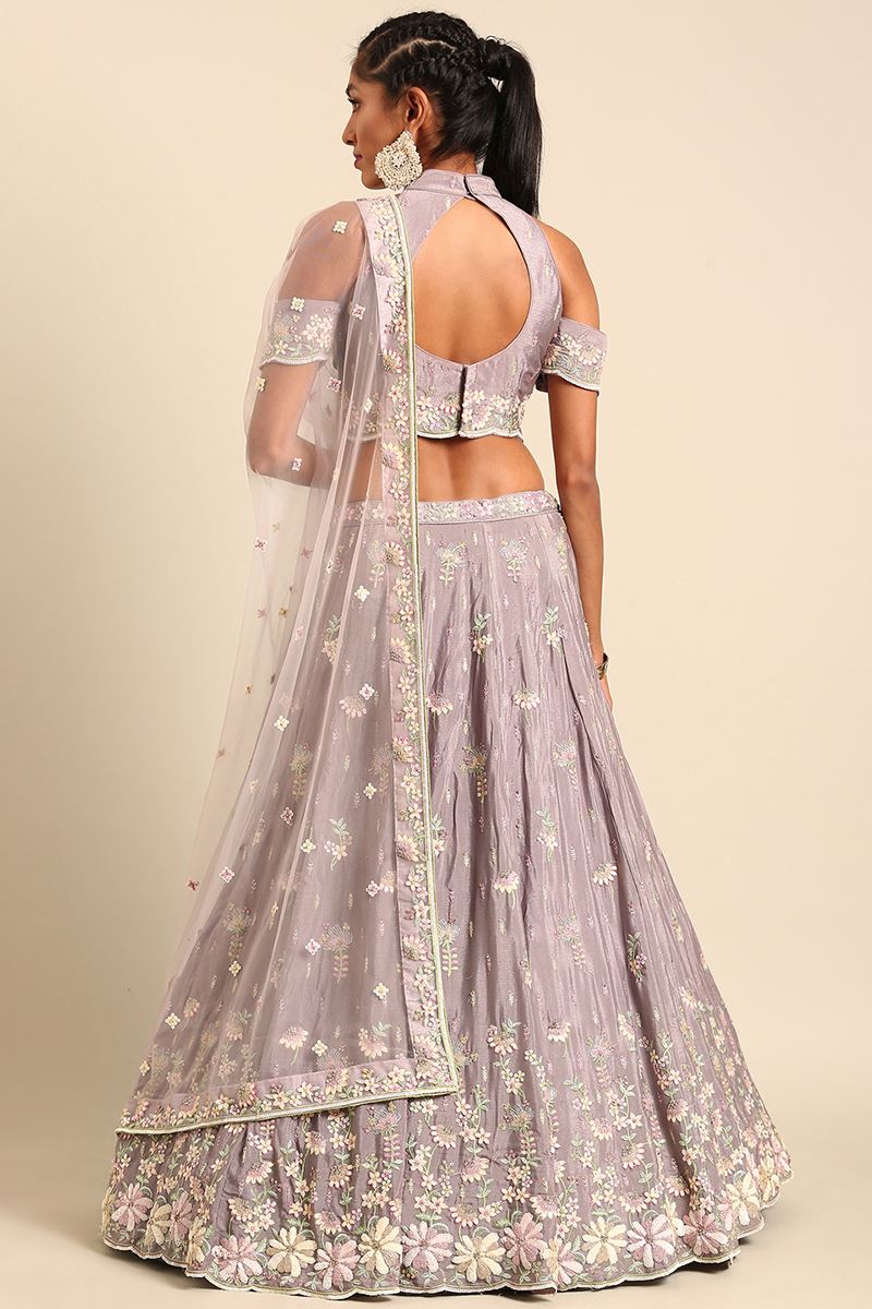 Creative Mauve Colored Designer Lehenga Choli