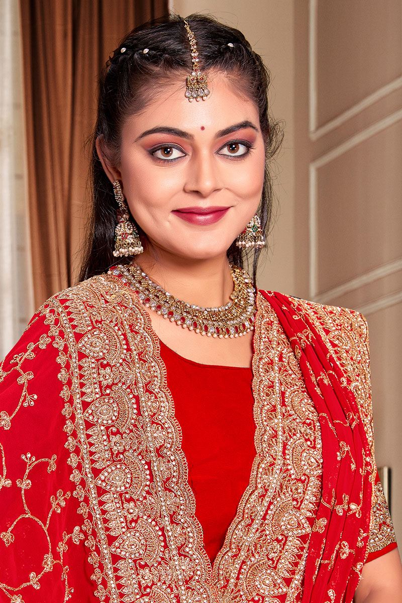 Ethnic Georgette Designer Saree for Party and Reception