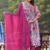 Astounding Pink Designer A-Line Suit for Party and Festival
