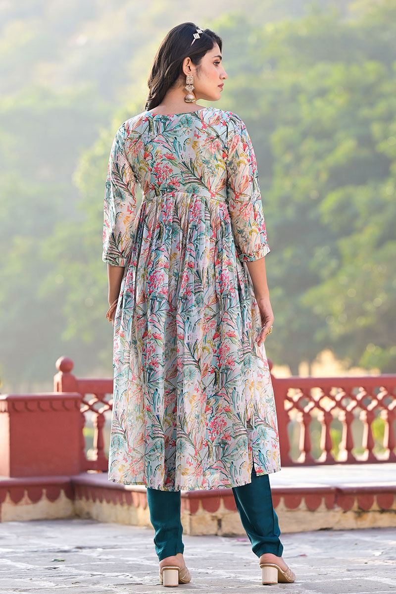 Glorious Multi Designer A-Line Suit for Party and Festival