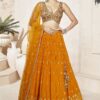 Exuberant Mustard Colored Designer Lehenga Choli