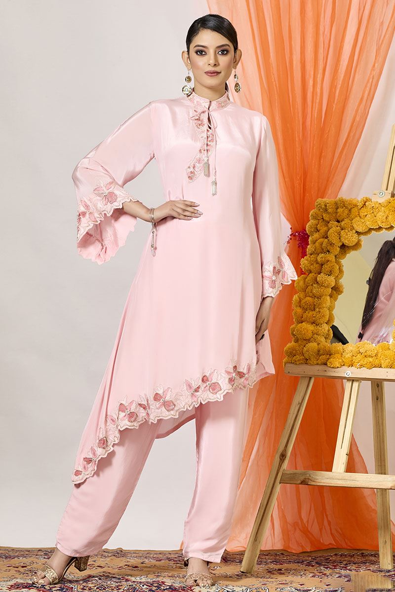 Appealing Pink Designer Suit for Party and Casual wear
