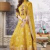 Dazzling Yellow Designer Palazzo Suit for Party and Haldi