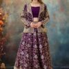 Amazing Purple Designer Indo-Western Lehenga Choli for Sangeet and Engagement