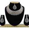 Glamorous Grey Designer Necklace Set for Party and Engagement