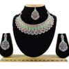 Attractive Mint Designer Necklace Set for Party and Engagement