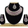 Lovely Purple Designer Necklace Set for Party and Sangeet