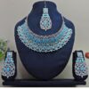 Classy Firozi Designer Necklace Set for Party and Festivals