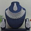 Attractive White Designer Necklace Set for Reception