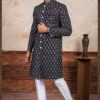 Charming Wine Designer Indo-Western Nawabi Style Set for Sangeet and Engagement