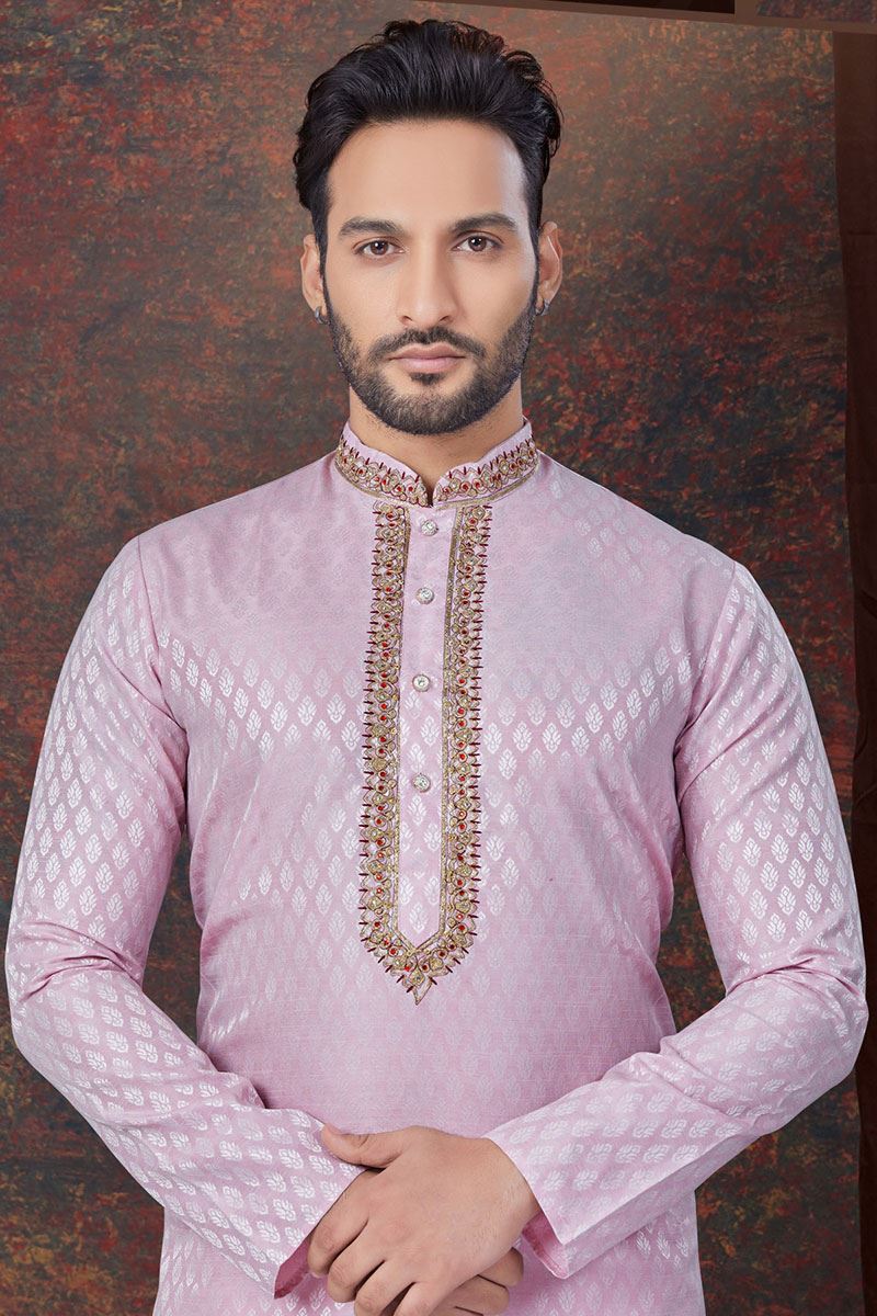 Exquisite Lavender Designer Kurta and Churidar Set for Engagement and Festivals