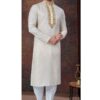 Impressive Light Gold Designer Kurta and Churidar Set for Engagement, Wedding, and Festivals