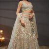 Flawless Sea Green Colored Designer Lehenga Choli