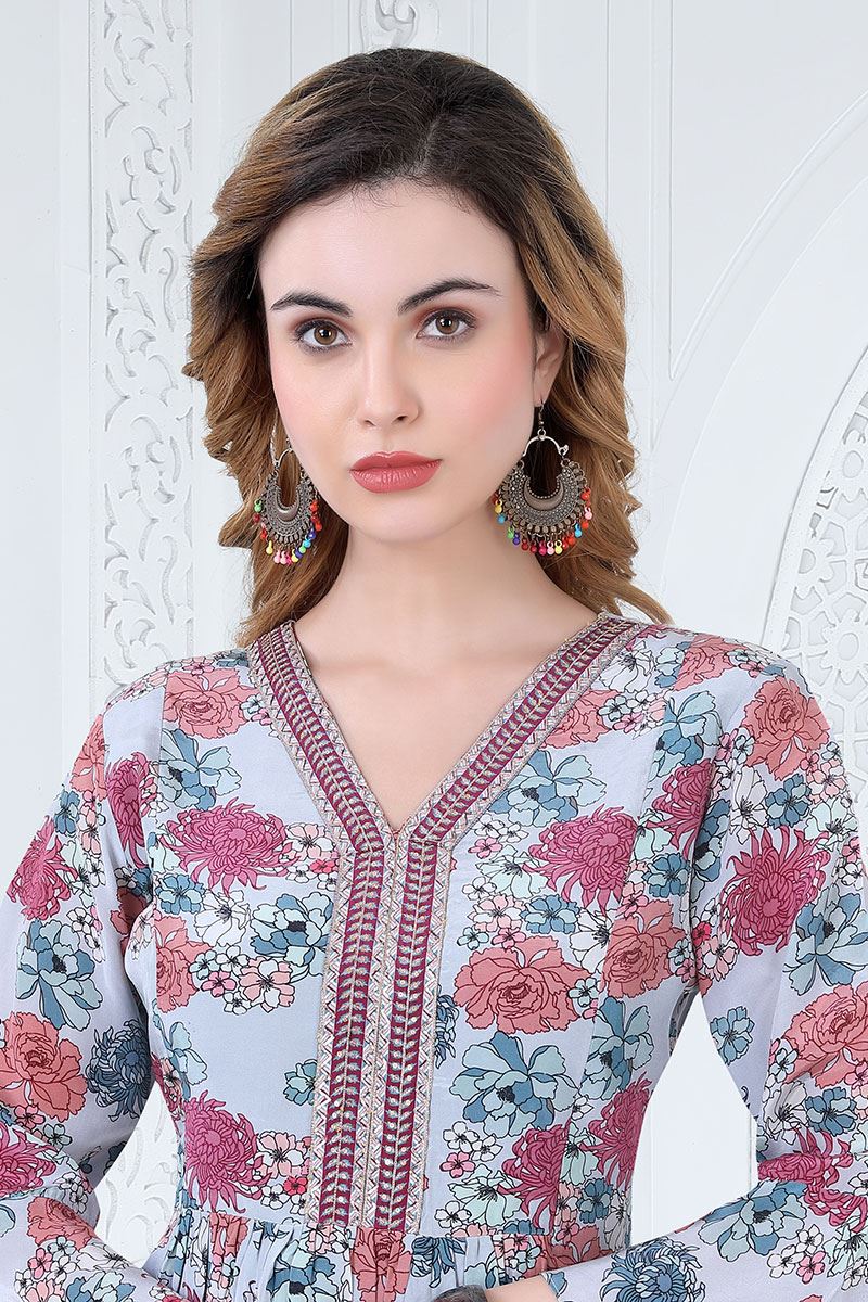 ImpressiveBlue Designer Palazzo Suit for Festival and Party