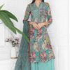 Exuberant Sky Blue Designer Palazzo Suit for Festival and Party