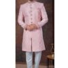 Splendid Pink Designer Indo-Western Sherwani for Engagement and Reception