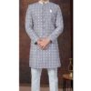 Aesthetic Lavender Designer Indo-Western Sherwani for Engagement and Reception