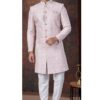 Enticing Light Lavender Designer Indo-Western Sherwani for Engagement and Reception