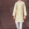 Majestic Gold Colored Designer Kid’s Kurta Pajama Set for Festivals, Engagements, Reception, and Party