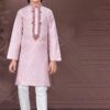 Royal Light Purple Colored Designer Kid’s Kurta Pajama Set for Festivals, Engagements, Reception, and Party