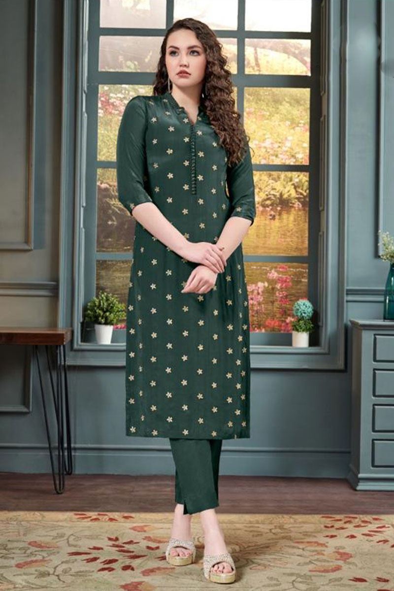 Lovely Georgette Designer Women’s Kurti for Festival, Mehendi, and Party