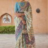 Enticing Pure Brasso Designer Saree for Festival, Sangeet, and Party